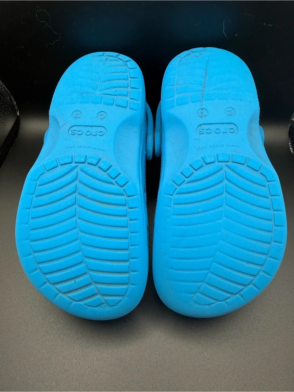 Crocs Unisex-Child Baya Clogs Ocean Blue Size 13C